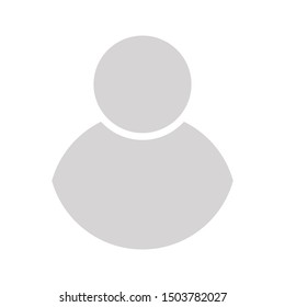 profile icon vector on white background