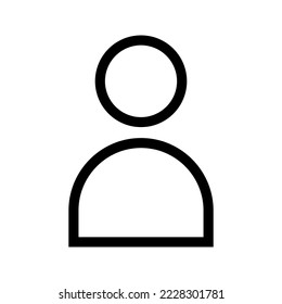 Design-Illustration des Profilsymbols Vectorsymbol