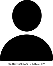 Profile icon vector, user icon. Replaceable vector design.