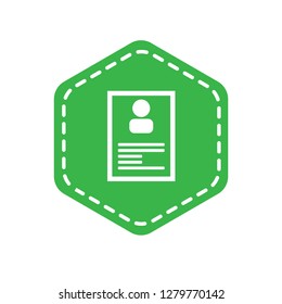 Profile icon,emblem, label, badge,sticker, logo. Designed for your web site design, logo, app, UI