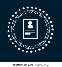 Profile icon,emblem, label, badge,sticker, logo. Designed for your web site design, logo, app, UI