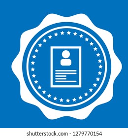 Profile icon,emblem, label, badge,sticker, logo. Designed for your web site design, logo, app, UI