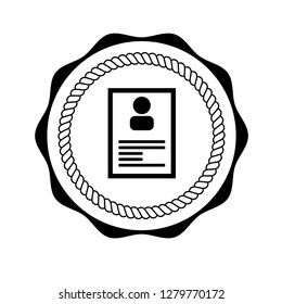 Profile icon,emblem, label, badge,sticker, logo. Designed for your web site design, logo, app, UI
