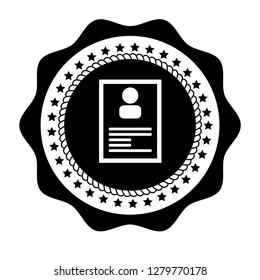 Profile icon,emblem, label, badge,sticker, logo. Designed for your web site design, logo, app, UI
