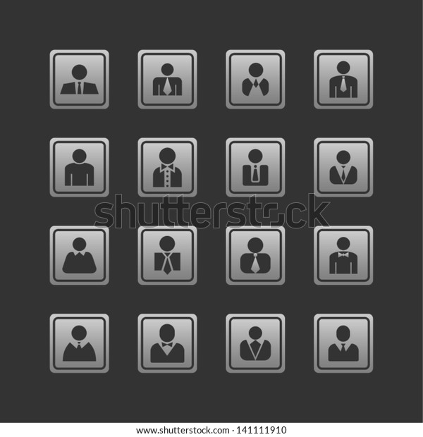 Profile Icons Stock Vector (Royalty Free) 141111910