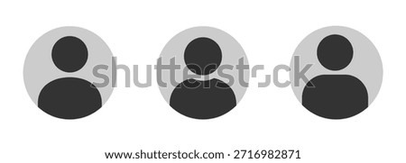 Profile icons. Avatar vector icons. People flat style vector signs set