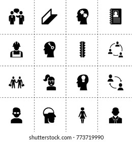 Profile icons. vector collection filled profile icons. includes symbols such as businessmen communication, businessman, man, contact book. use for web, mobile and ui design.