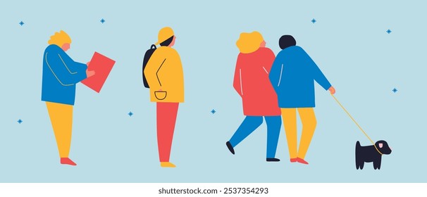 Profile icons woman. People avatars. Icons for games, online communities, web forums. Vector illustration in flat cartoon style	