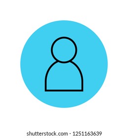 Profile icon.vector illustration