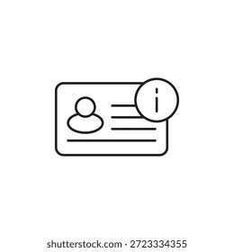Identificação de perfil com ajuda e símbolo de detalhes de informações