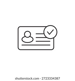 Identificação de perfil com símbolo de status verificado e aprovado