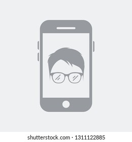 Profile image on smartphone