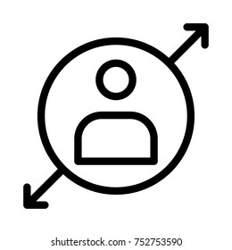 profile line icon