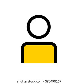 Profile line icon. Pixel perfect fully editable vector icon suitable for websites, info graphics and print media.