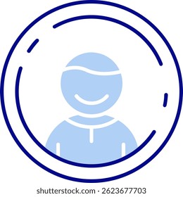 Design de ícone de vetor Linha de perfil