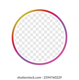 Profile Live Icon Social Media Interface. Transparent Placeholder. Vector Illustration