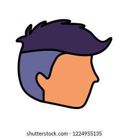 profile man face character image