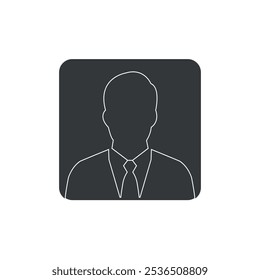 Profile man icon eps file