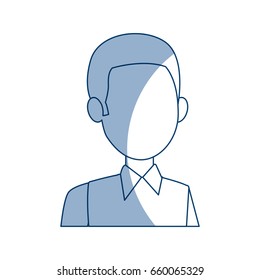 profile man male cartoon faceless image