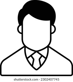 profile man people businessman user Outline