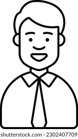 profile man user people businessman Outline