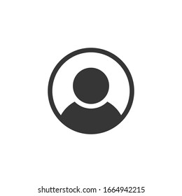 Profile Mark Icon Vector Illustration