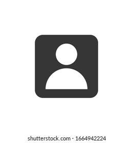 Profile Mark Icon Vector Illustration