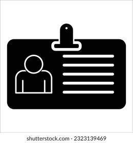 profile name - id card icon vector design template