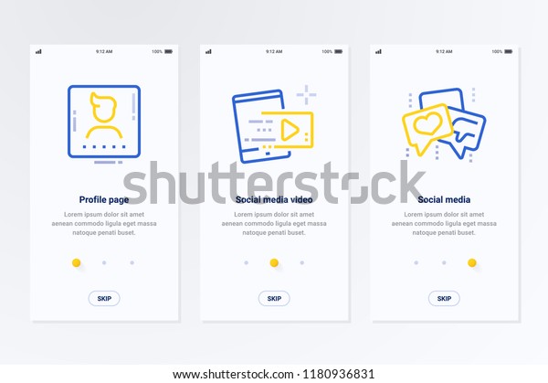 Social Media Profile Page Template from image.shutterstock.com