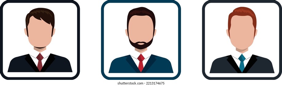 Profil-Person-Zeichen-Vektordesign