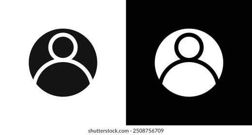 profile photo icon Flat fill set collection