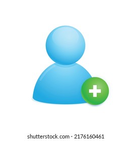 Profile photo placeholder icon design. Add user icon for apps, messengers and calls. User interface design. Vector illustration.