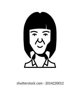 Profile picture human avatar. Close up cartoon character. Face portrait illustration. Young and adult person avatar.