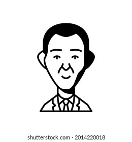 Profile picture human avatar. Close up cartoon character. Face portrait illustration. Young and adult person avatar.