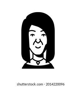 Profile picture human avatar. Close up cartoon character. Face portrait illustration. Young and adult person avatar.