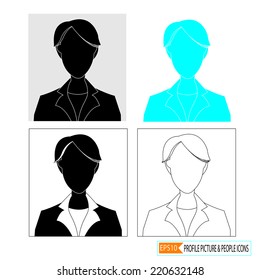 profile picture icon set 