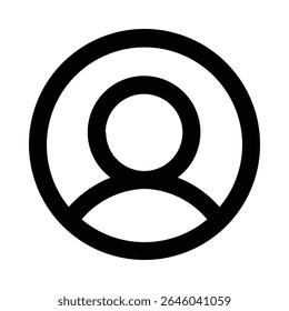 Bewerkbare vektor voor het pictogram van de profiellijn