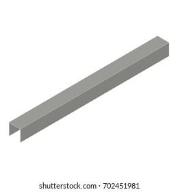 Profile plasterboard icon. Isometric illustration of profile plasterboard vector icon for web