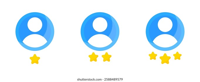 Profile rating. Loyalty, rating, feedback, satisfaction. Rating employee.