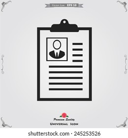 profile resume icon