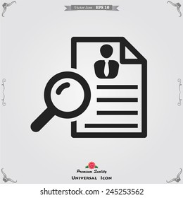 profile resume icon