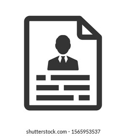 Profile resume icon. vector designs