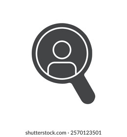 profile search icon Flat logo set collection