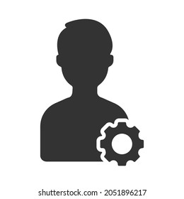 profile setting icon design vector
