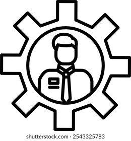 Profile Setup Vector Illustration Detailed Icon