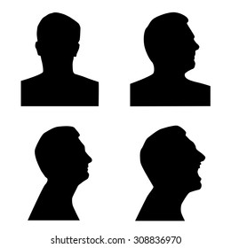 Profile silhouette set