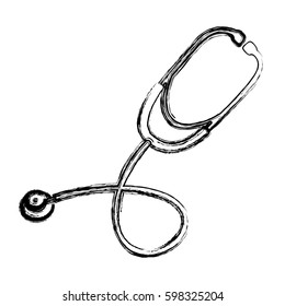 profile stethoscope treatment icon, vector illustraction design image