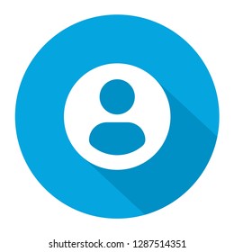  Profile user blue vector icon illustration