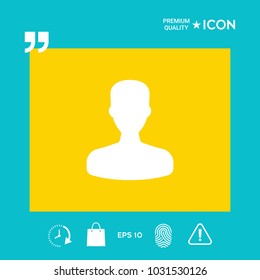 Profile, User icon.