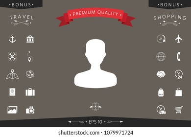 Profile, User icon.